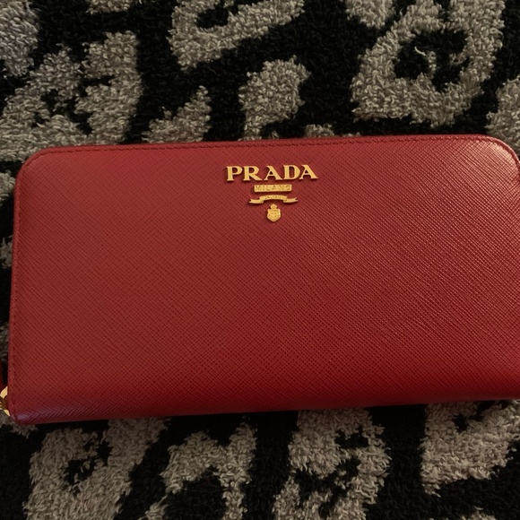 PRADA Large Saffiano Leather Wallet - Picture 1 of 8